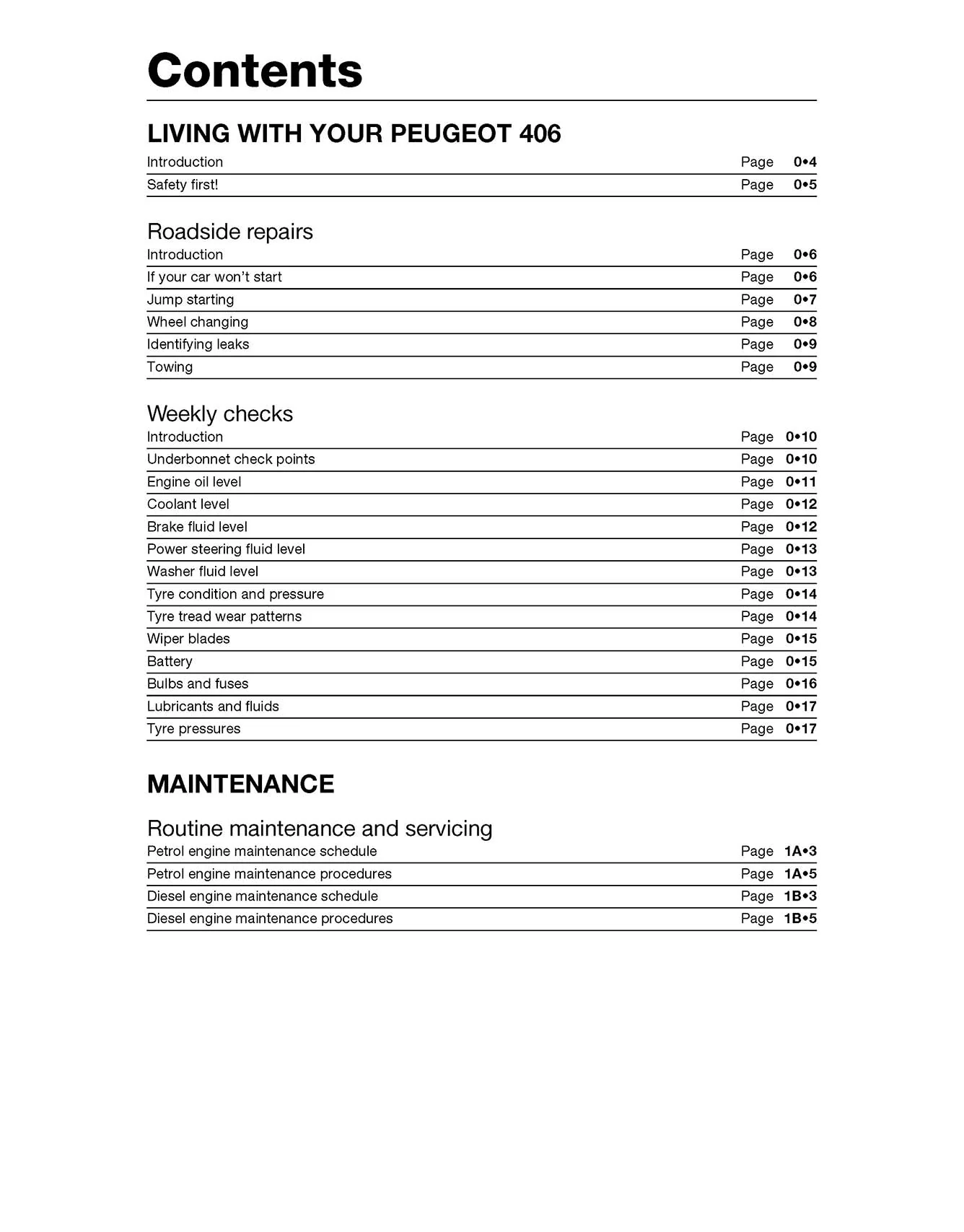 Peugeot 406 Petrol & Diesel (1996-Mar 1999) Haynes Repair Manual - Image 3