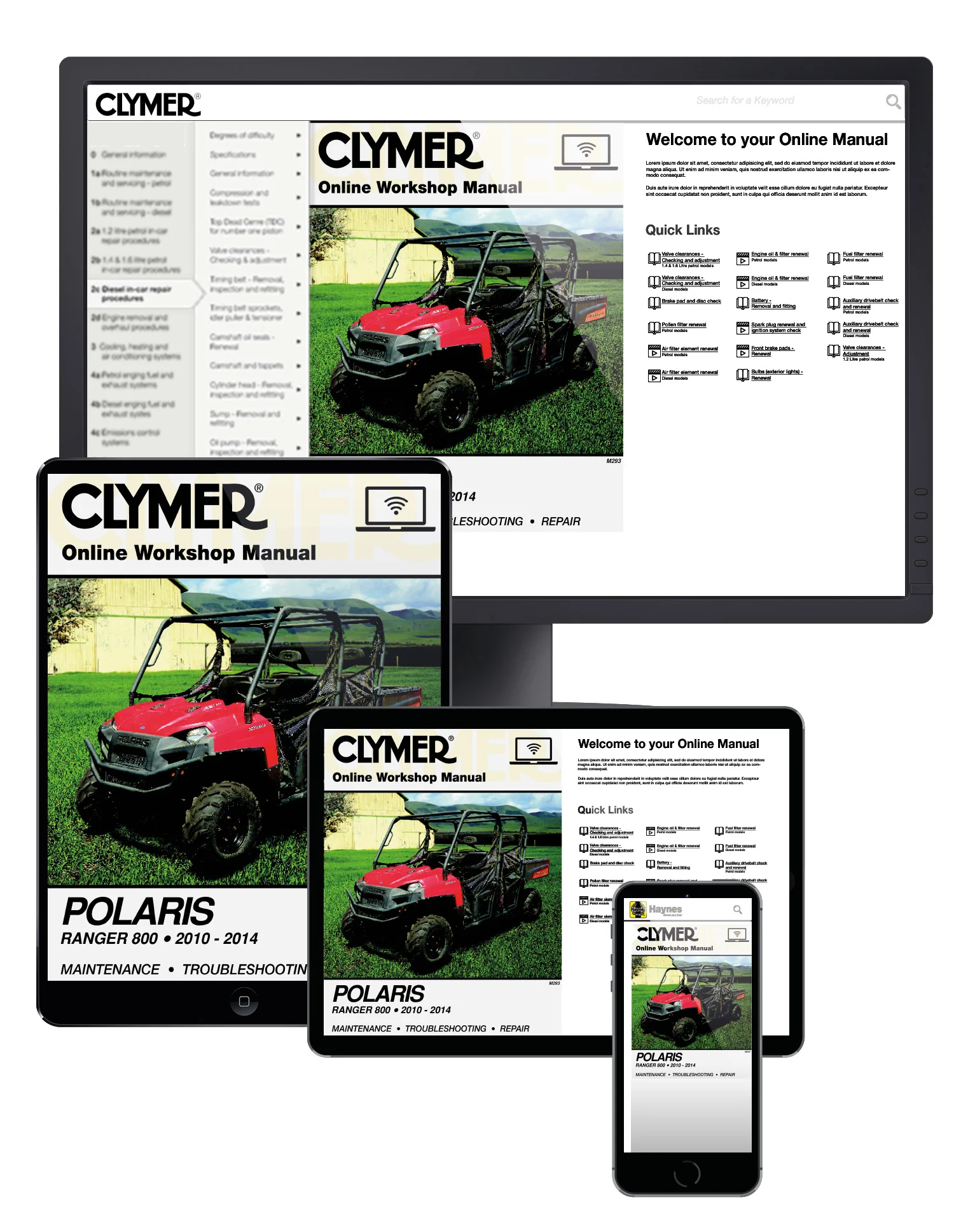 Polaris Ranger 800 Side By Side UTV (2010-2014) Service Repair Manual - Image 2