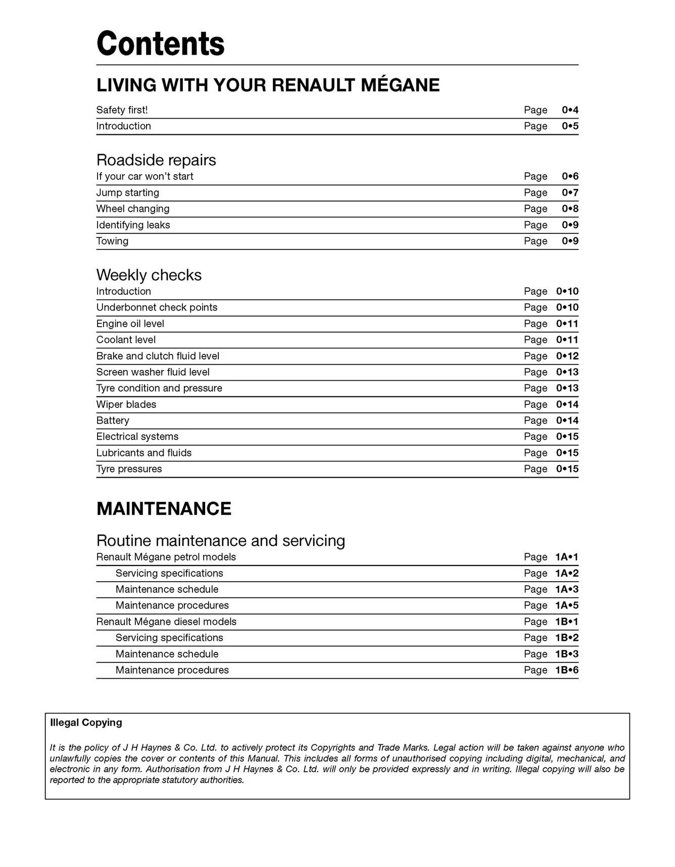Renault Megane Petrol & Diesel (Oct 2002-2008) Haynes Repair Manual - Image 4