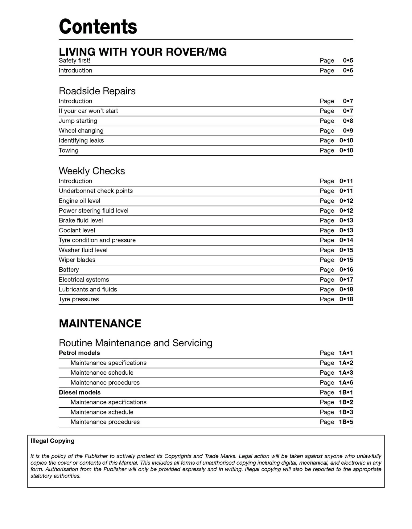 Rover 45 / MG ZS Petrol & Diesel (1999-2005) Haynes Repair Manual - Image 4