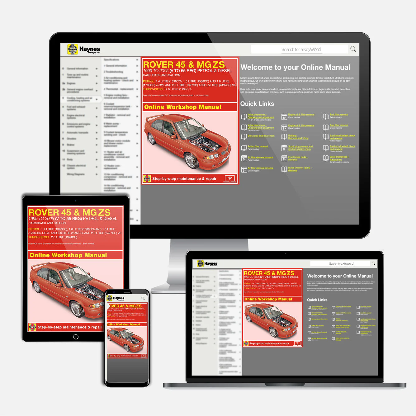 Rover 45 / MG ZS Petrol & Diesel (1999-2005) Haynes Repair Manual - Image 9