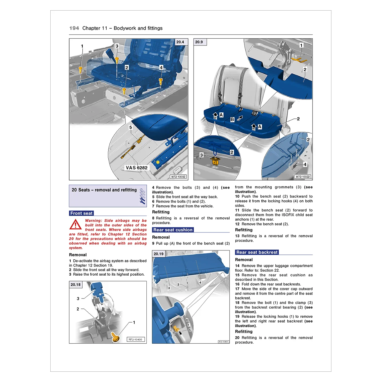 Seat Mii Petrol (2012 - 2019) Haynes Repair Manual - Image 8