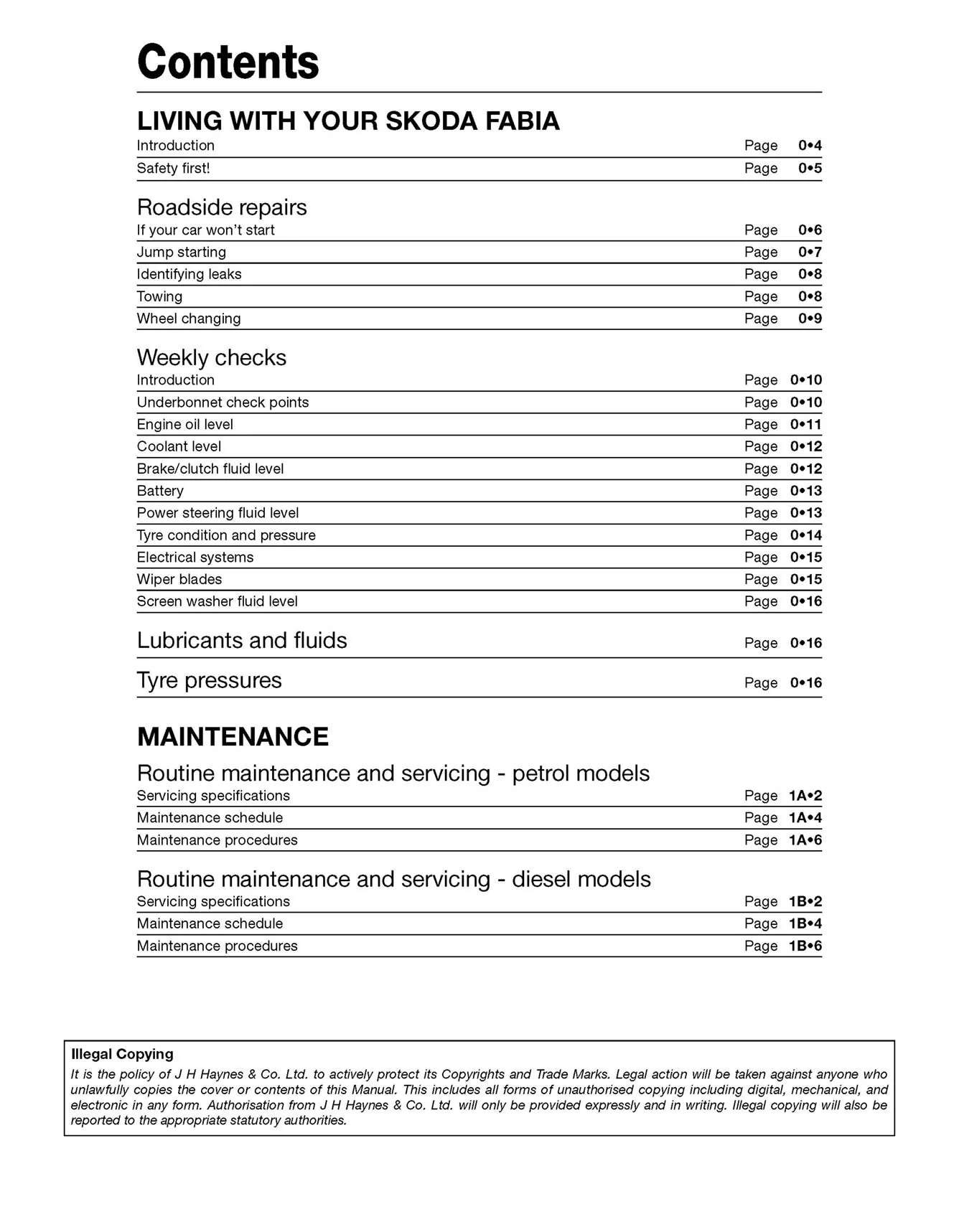 Skoda Fabia petrol & diesel (May 2007-2014) Haynes Repair Manual - Premium Hardback Black Edition - Image 4