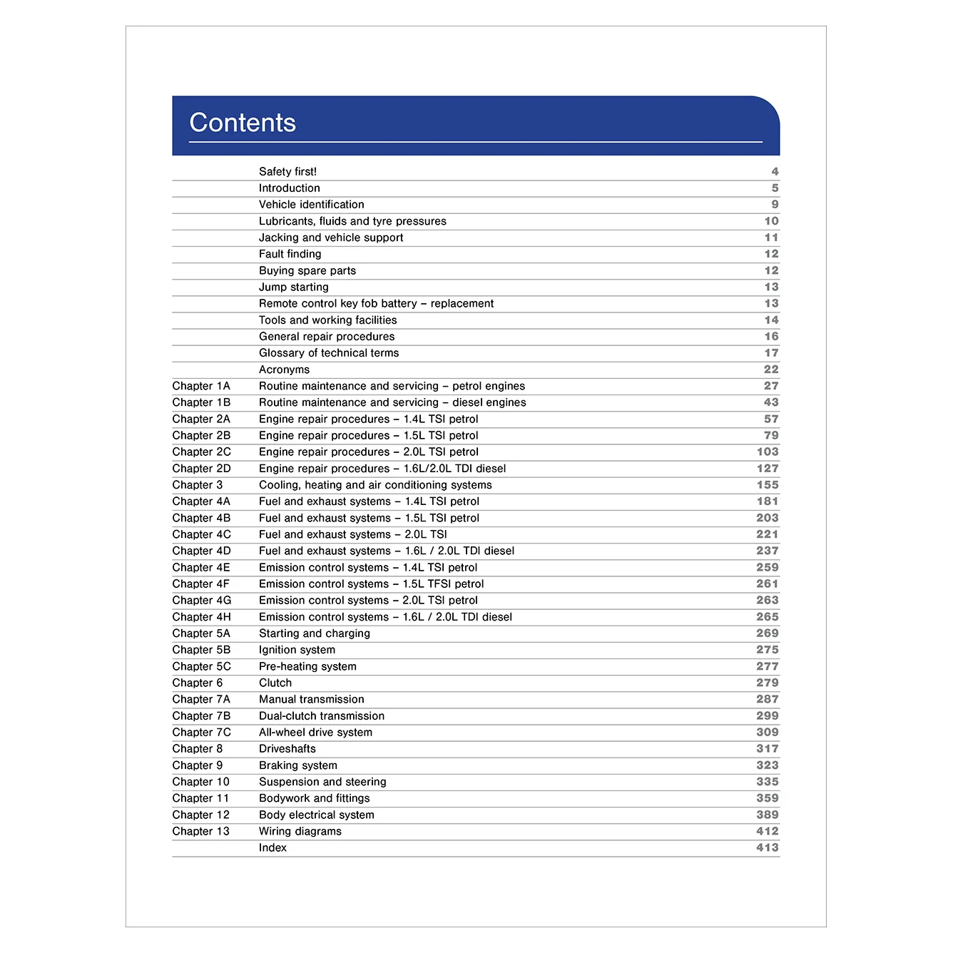Skoda Octavia III (2013-2020) Haynes Repair Manual - Image 3