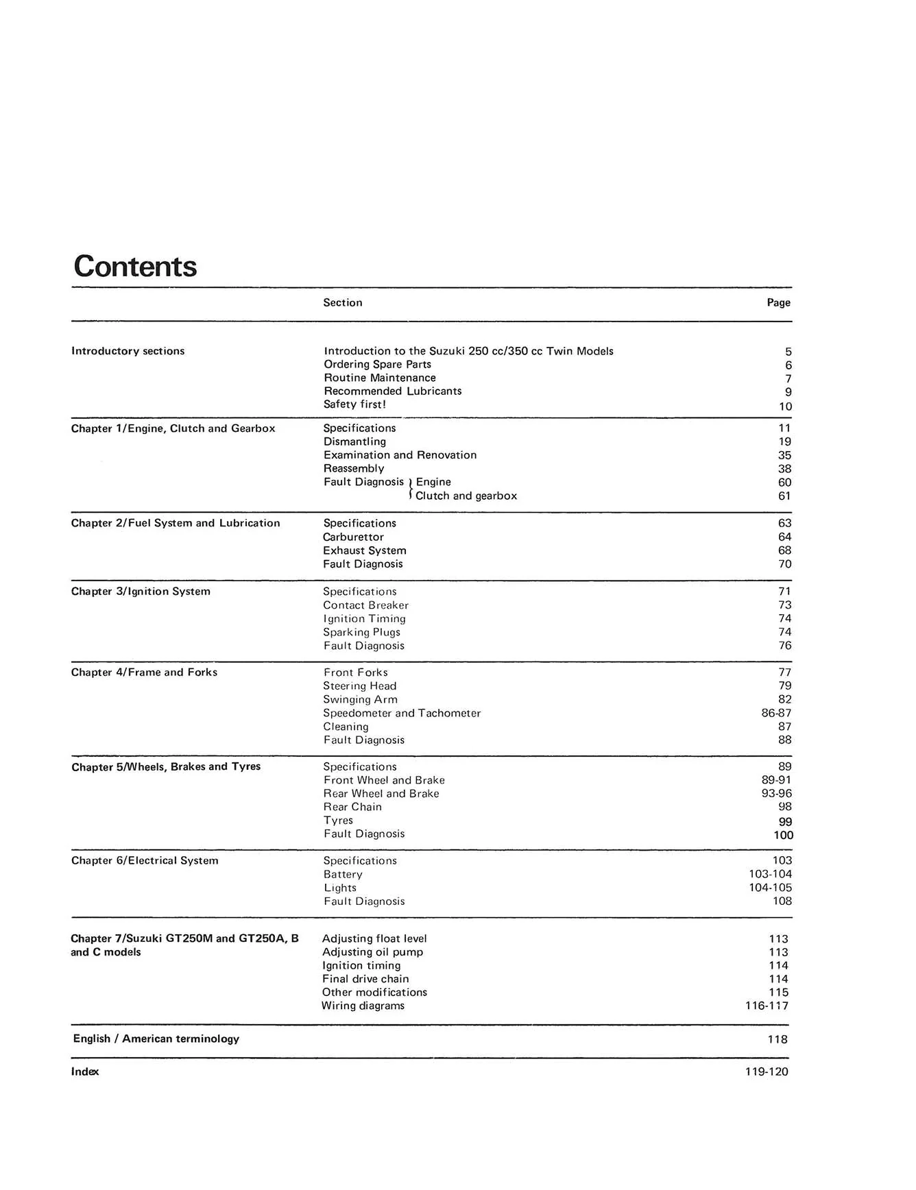 Suzuki 250 & 350 Twins (1968-1979) Haynes Repair Manual - Image 3