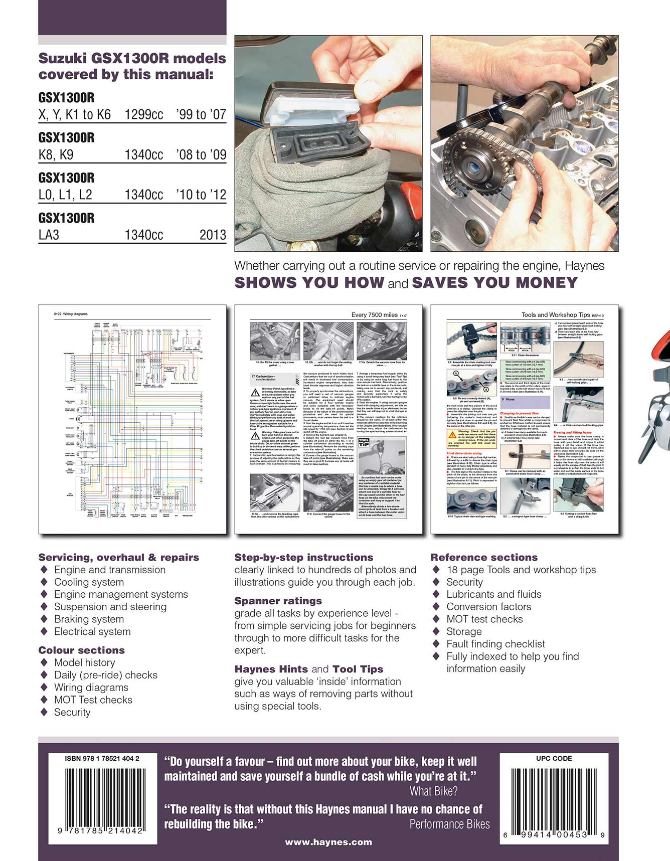 Suzuki GSX1300R Hayabusa (1999-2013) Haynes Repair Manual - Image 2