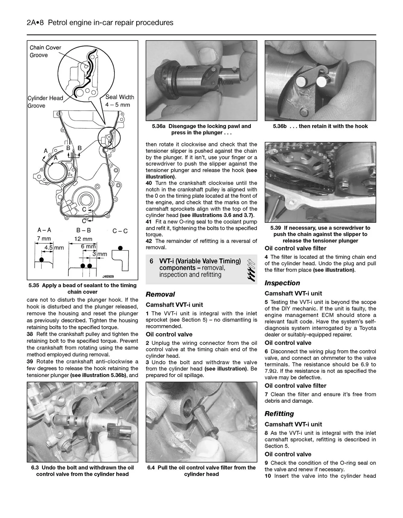 Toyota Corolla Petrol & Diesel (2002-Jan 2007) Haynes Repair Manual - Image 5