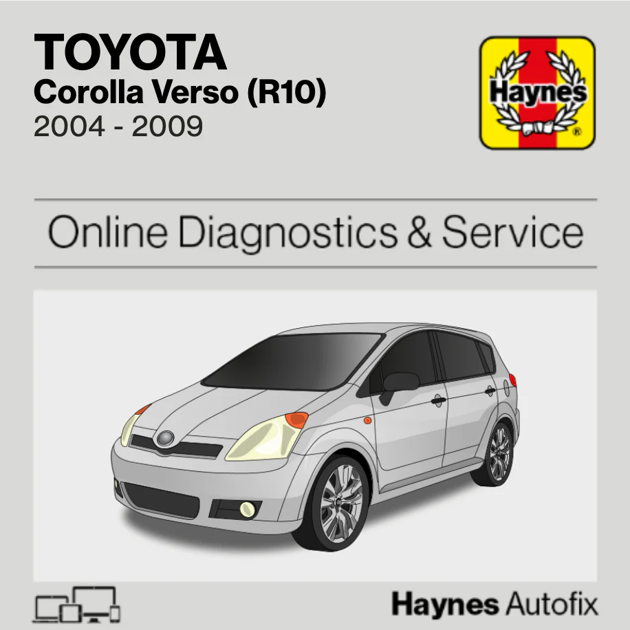 Toyota Corolla Verso (R10) 2004 to 2009 Haynes Online Diagnostics & Service Guide