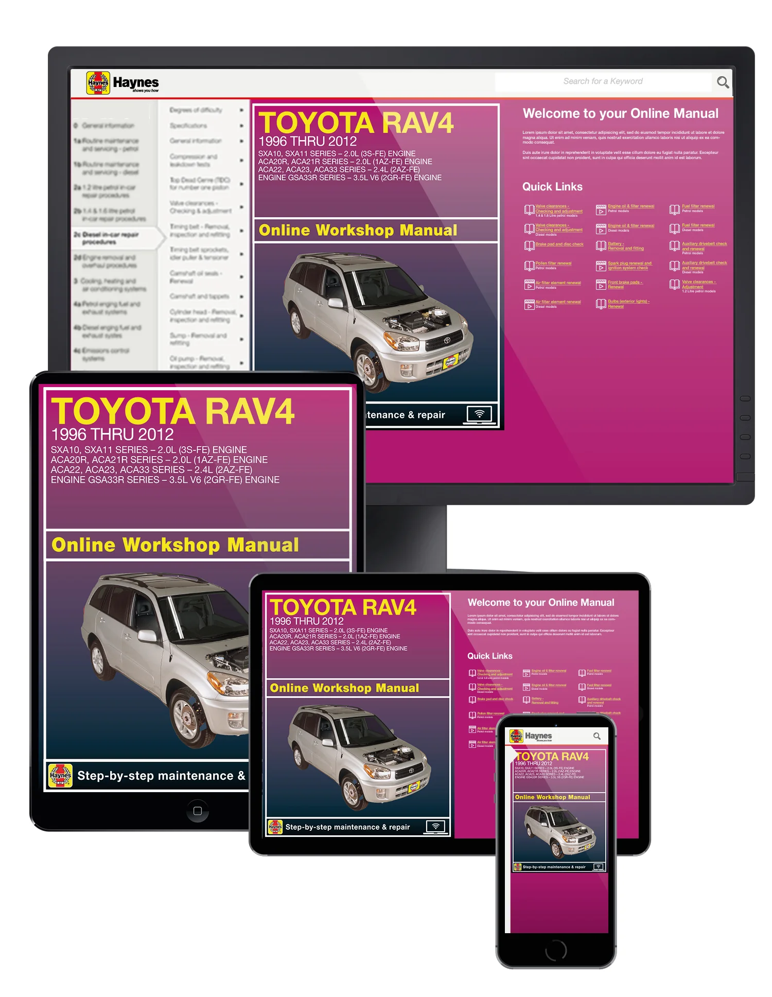 Toyota RAV4 (1994-2012) Haynes Repair Manual - Image 2