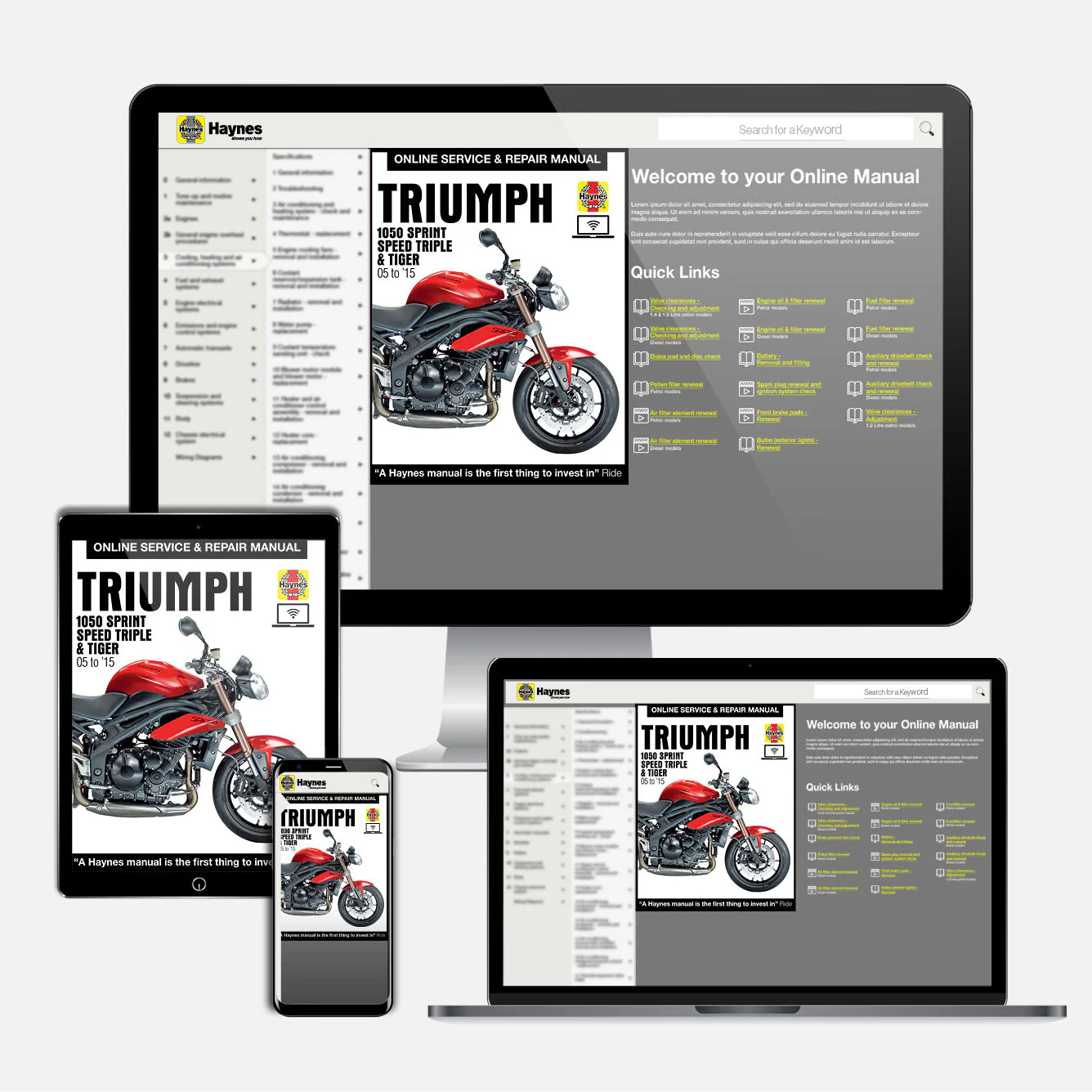 Triumph 1050 Sprint ST, Speed Triple & Tiger (2005-2015) Haynes Repair Manual - Image 9