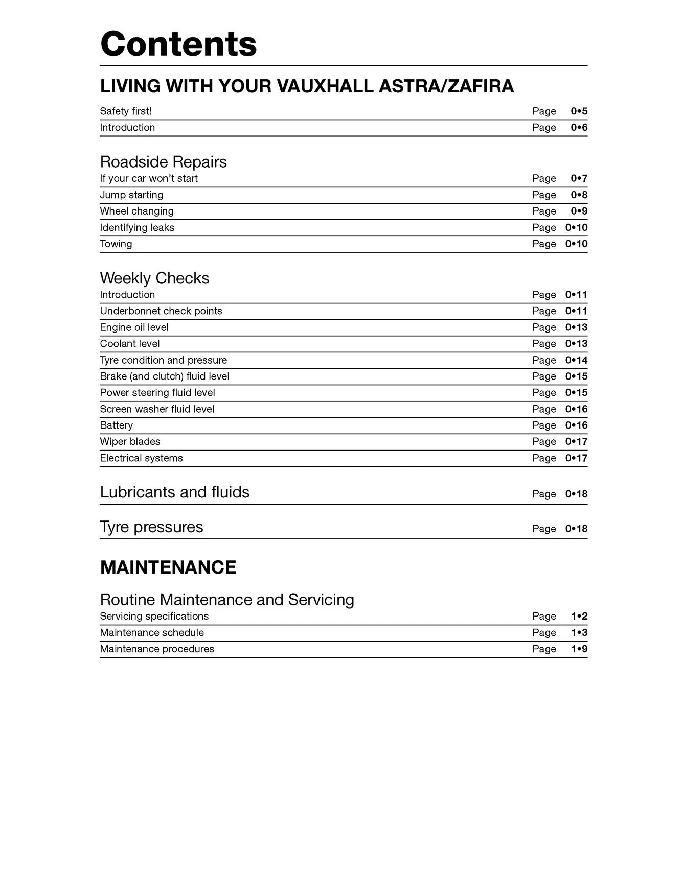 Vauxhall/Opel Astra & Zafira Petrol (Feb 1998-Apr 2004) Haynes Repair Manual - Image 4