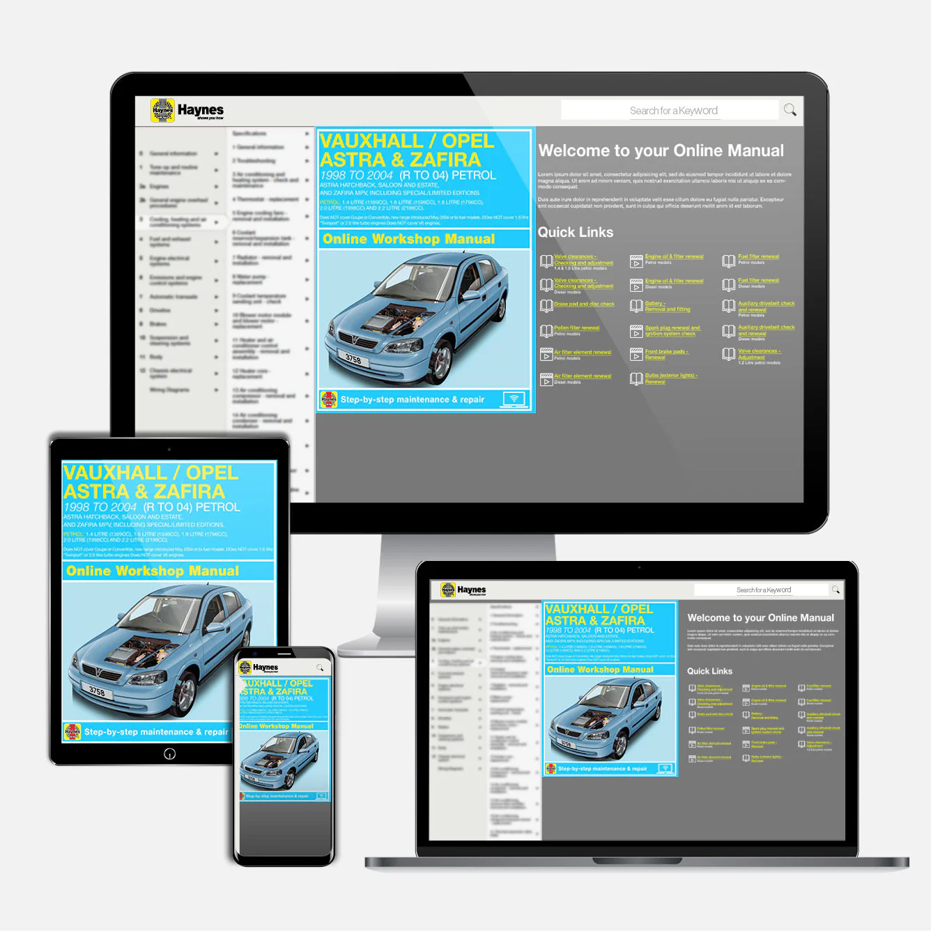 Vauxhall/Opel Astra & Zafira Petrol (Feb 1998-Apr 2004) Haynes Repair Manual - Image 9