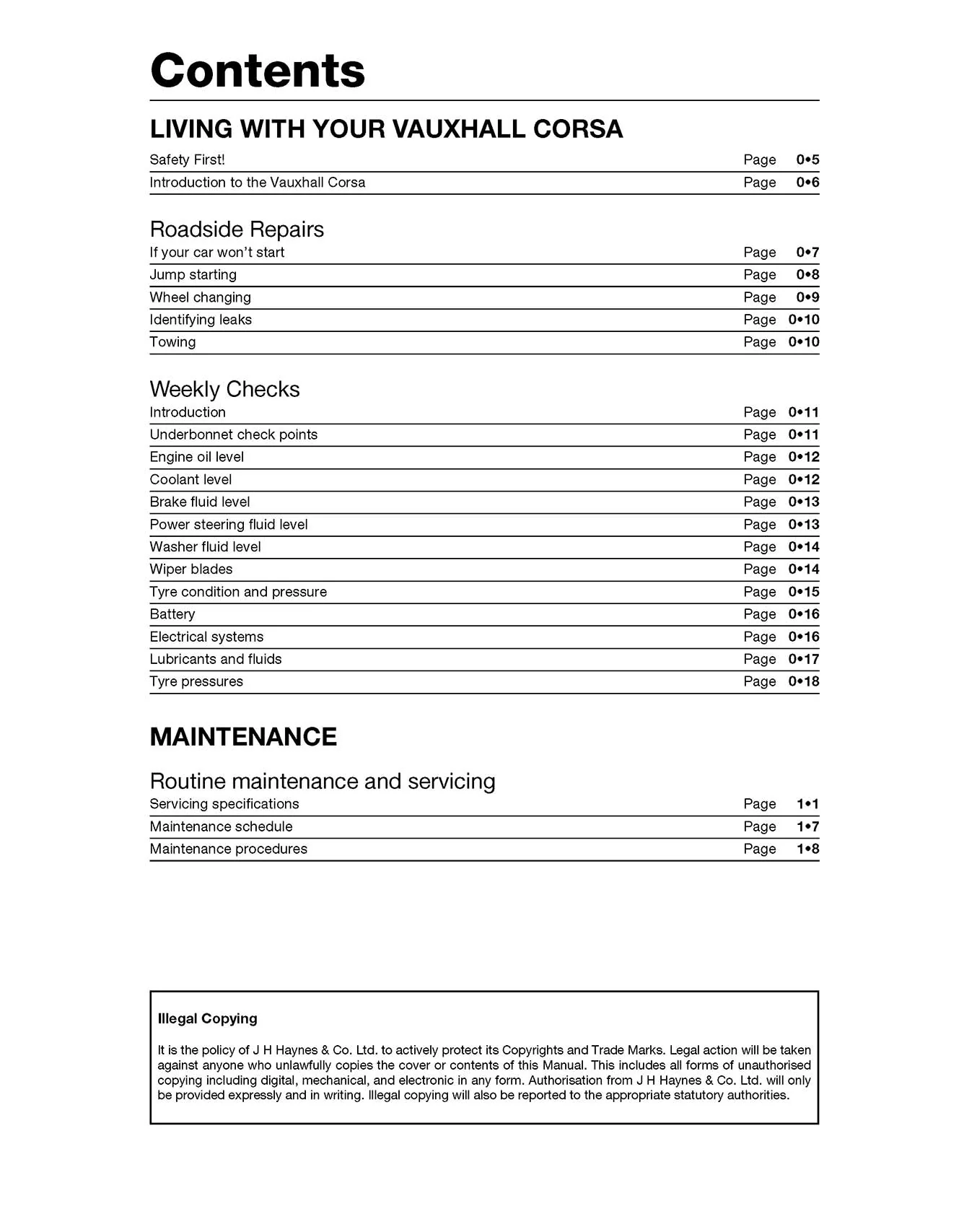 Vauxhall/Opel Corsa Petrol (Apr 1997-Oct 2000) Haynes Repair Manual - Image 4