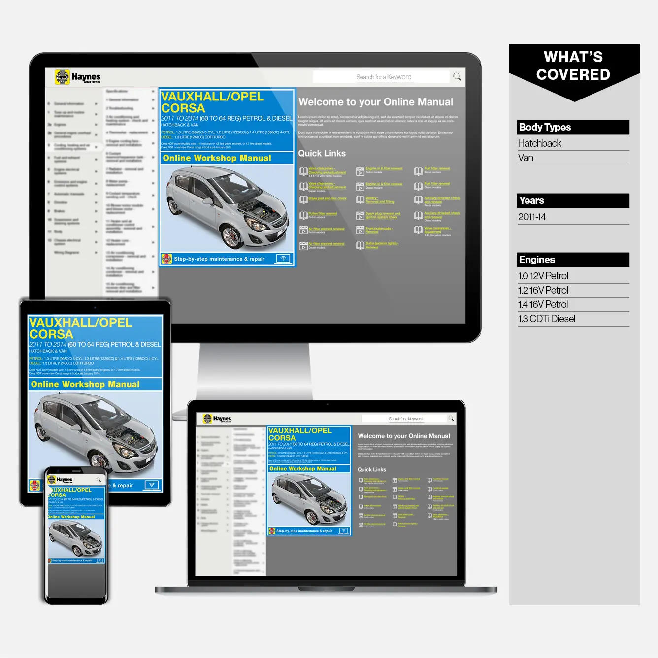 Vauxhall/Opel Corsa petrol & diesel (2011-2014) 60 to 64 Haynes Repair Manual - Image 9