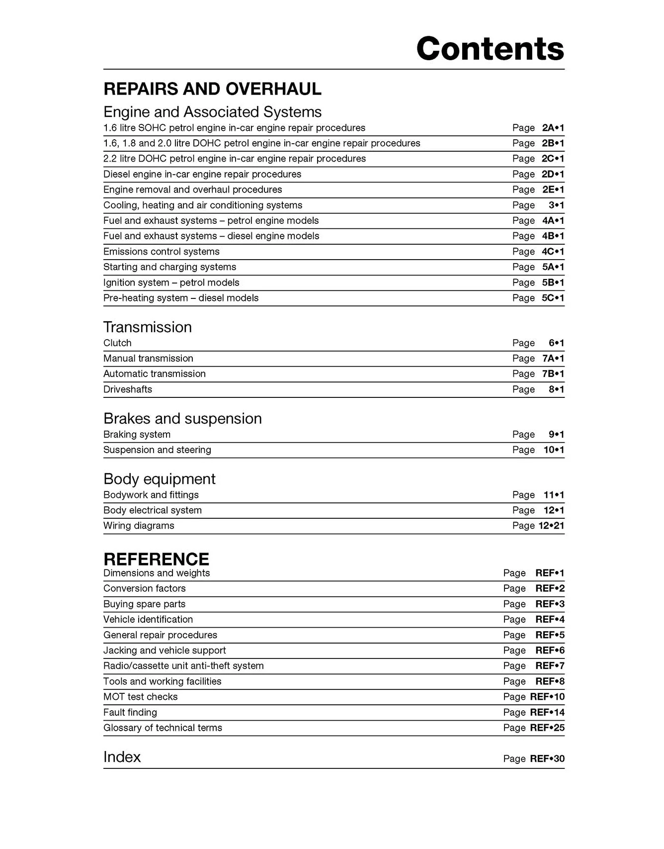 Vauxhall/Opel Vectra Petrol & Diesel (Mar 1999-May 2002) Haynes Repair Manual - Image 5