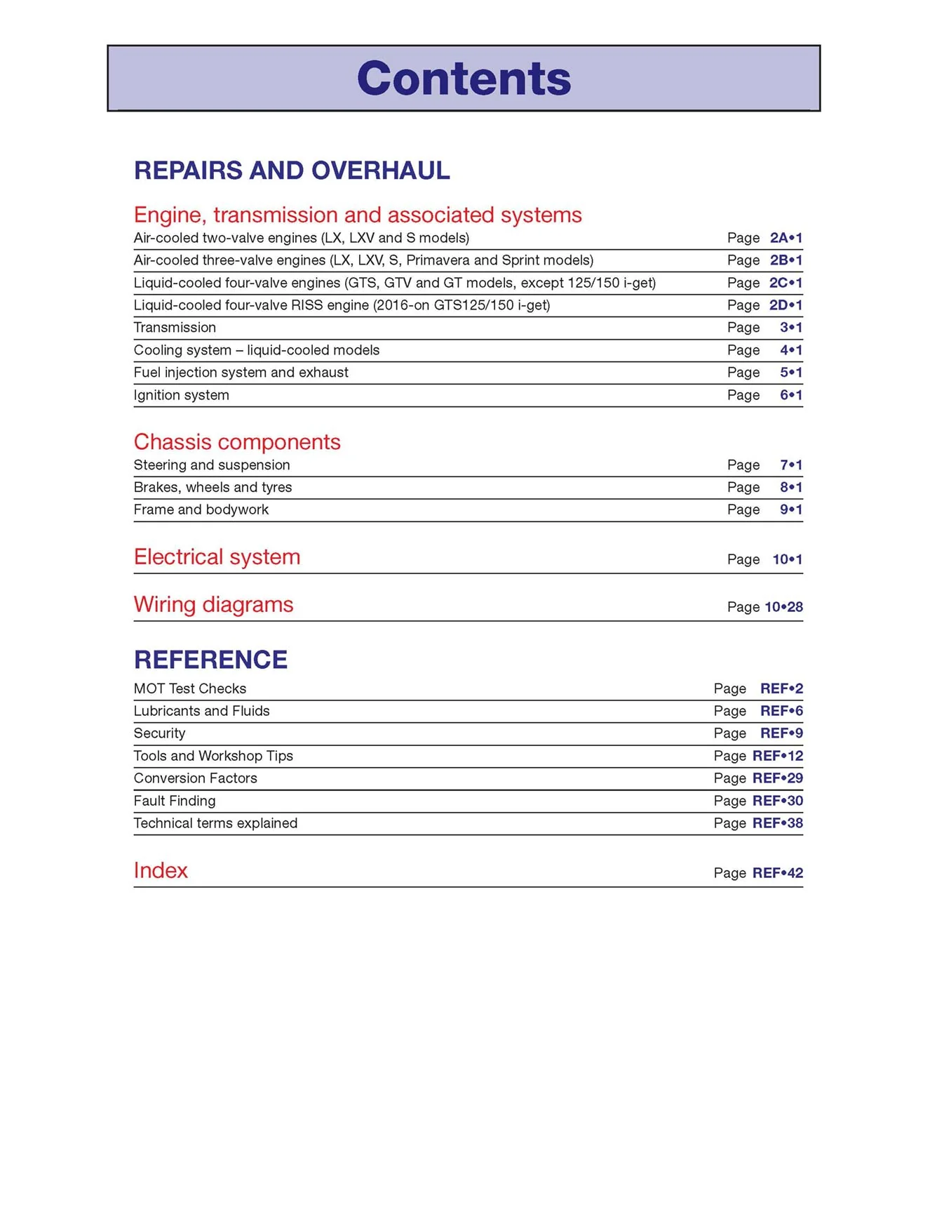 Vespa GTS, GTV, LX & S 125 to 300 (2005-2018) Haynes Repair Manual - Premium Hardback Edition - Image 5