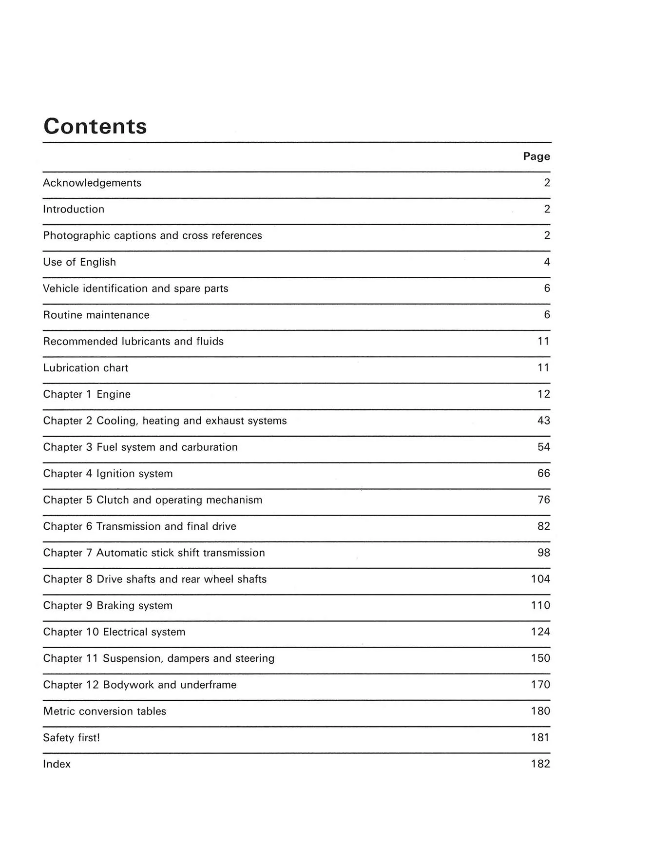 Volkswagen 1302 & 1302S (1970-1972) Haynes Repair Manual - Image 3