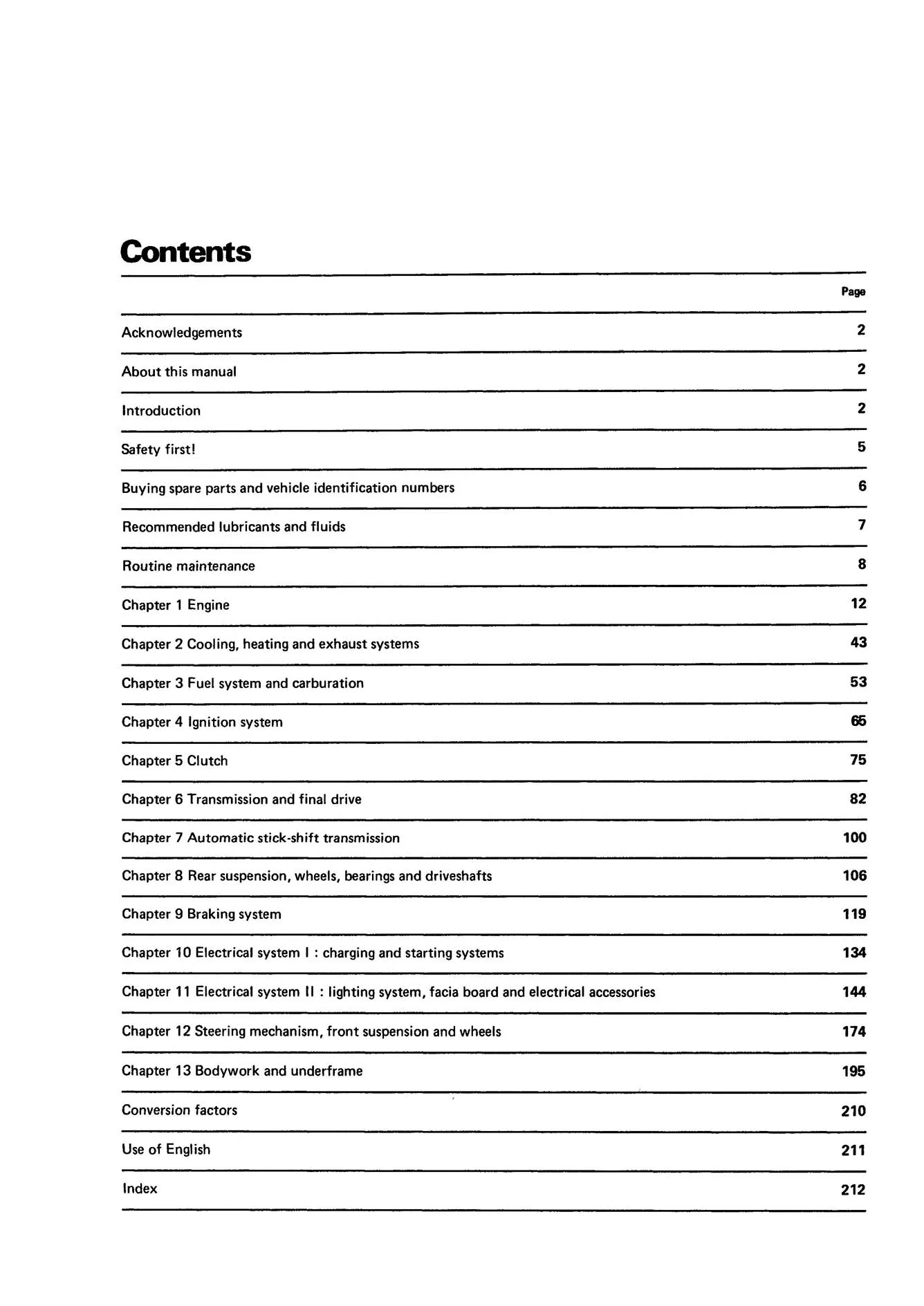 Volkswagen Beetle 1303, 1303S & GT (1972-1975) Haynes Repair Manual - Image 3