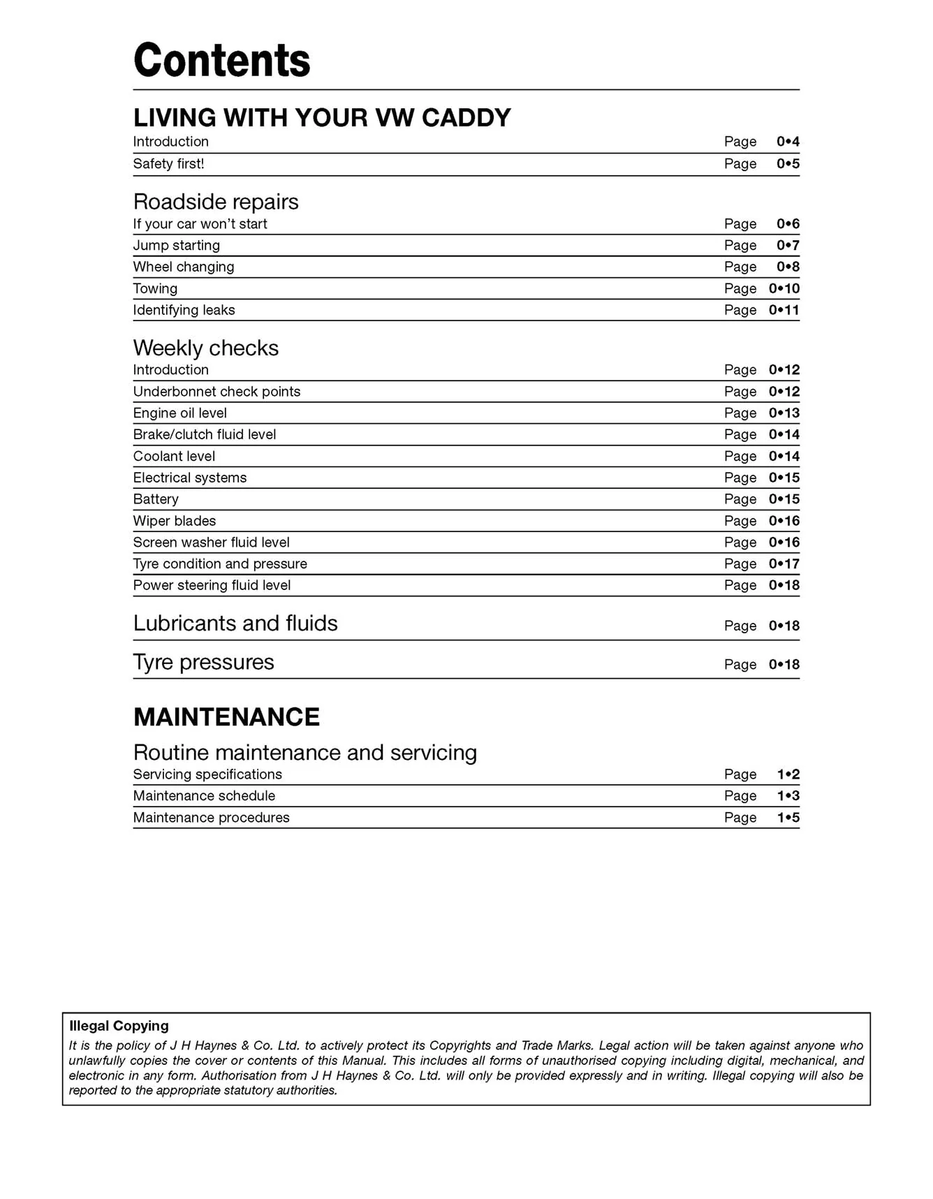 Volkswagen Caddy Diesel (Mar 2004-Sept 2015) 04 to 65 Haynes Repair Manual - Image 4