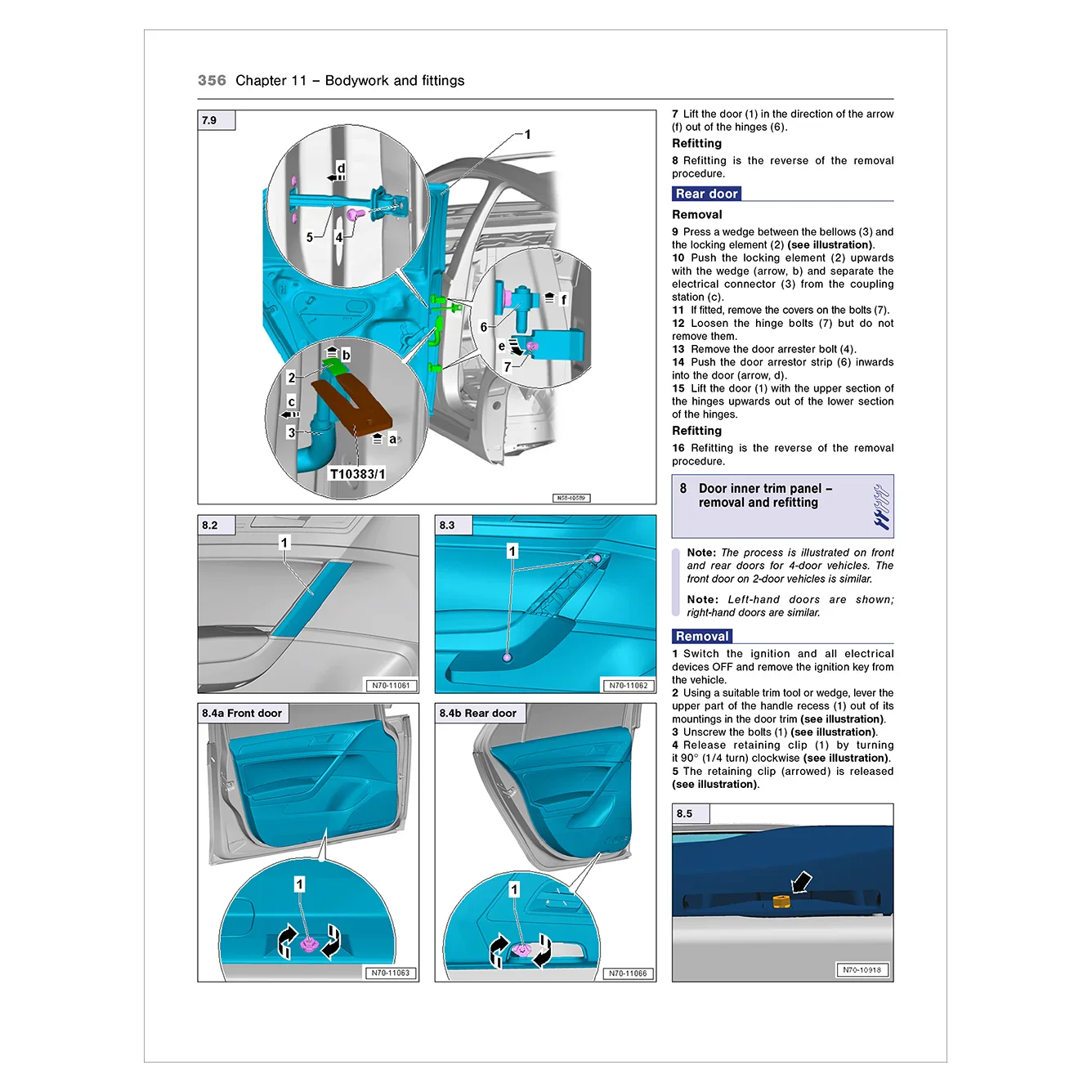 Volkswagen Golf (2017 - 2021) Haynes Repair Manual - Image 8