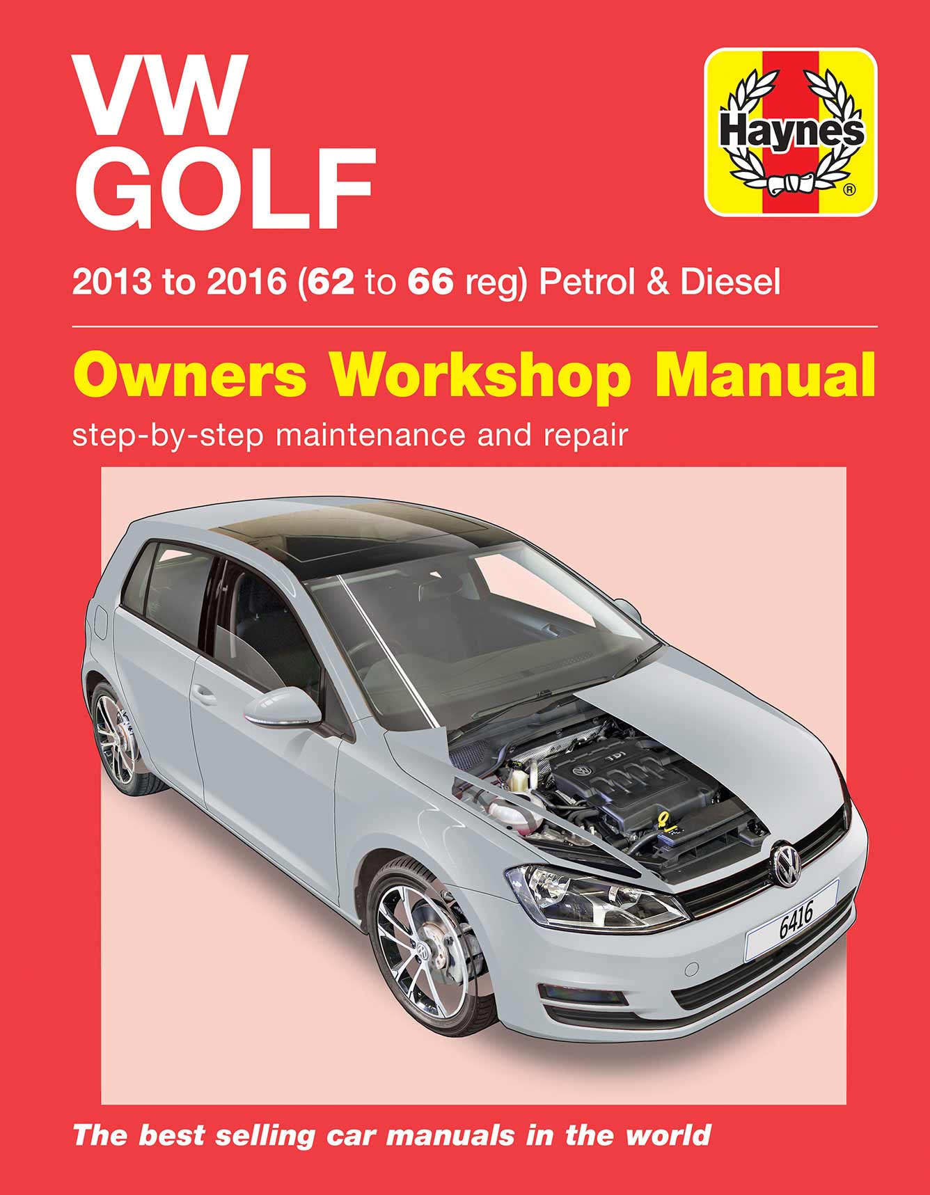 Volkswagen Golf Petrol & Diesel (2013-2016) 62 to 66 Haynes Repair Manual - Image 2
