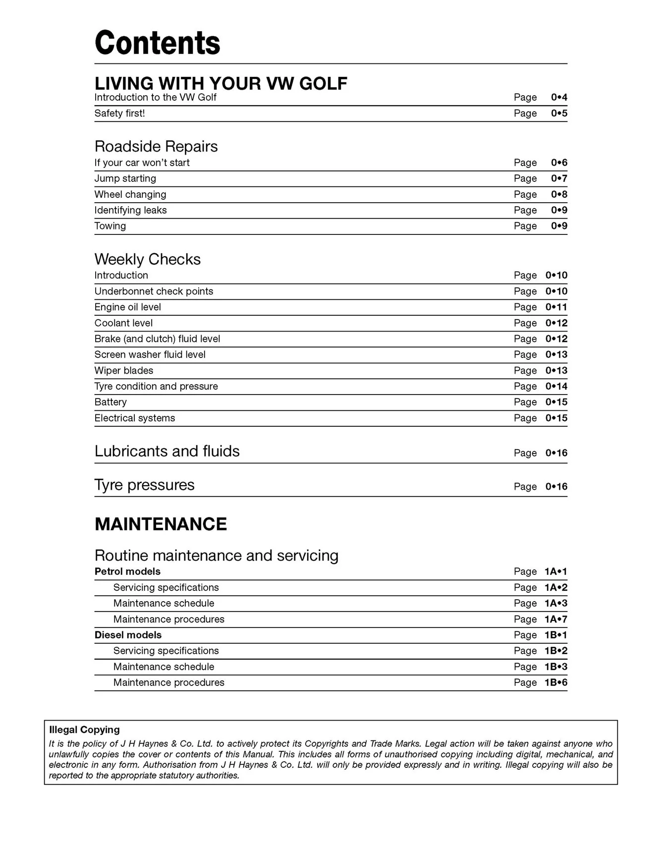Volkswagen Golf Petrol & Diesel (2013-2016) 62 to 66 Haynes Repair Manual - Premium Hardback Black Edition - Image 4