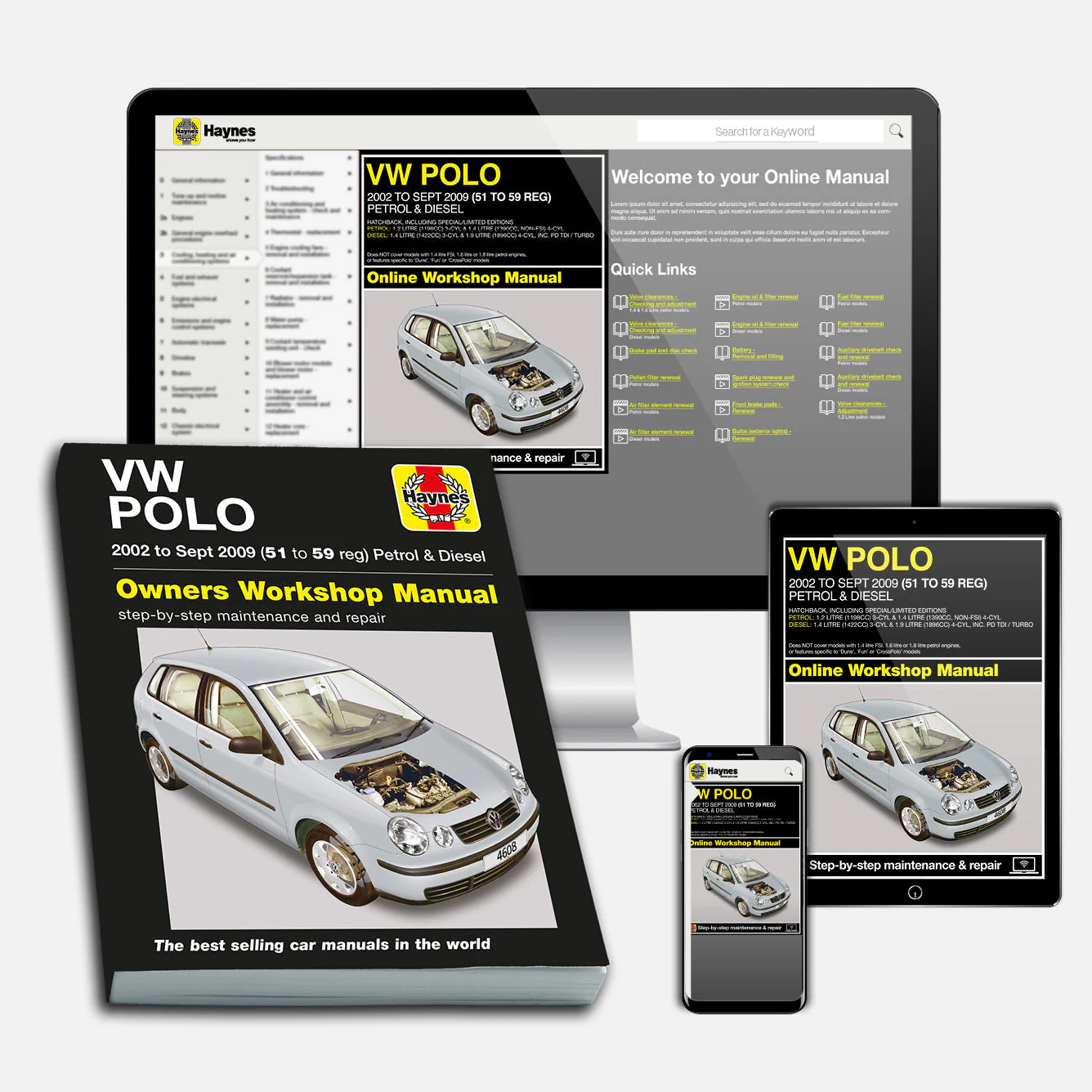 Volkswagen Polo Petrol & Diesel (2002-Sept 2009) Haynes Repair Manual