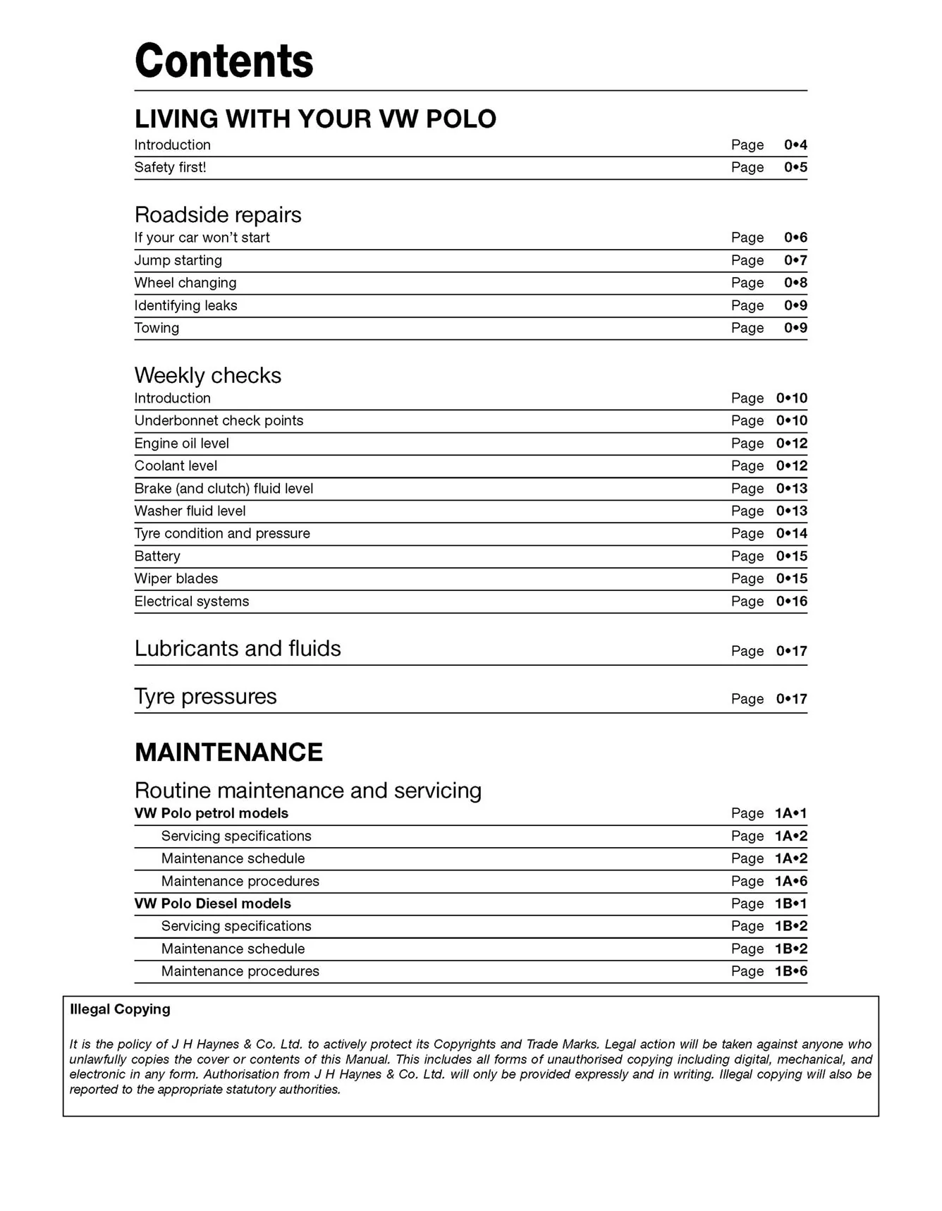 Volkswagen Polo Petrol & Diesel (2002-Sept 2009) Haynes Repair Manual - Premium Hardback Black Edition - Image 4