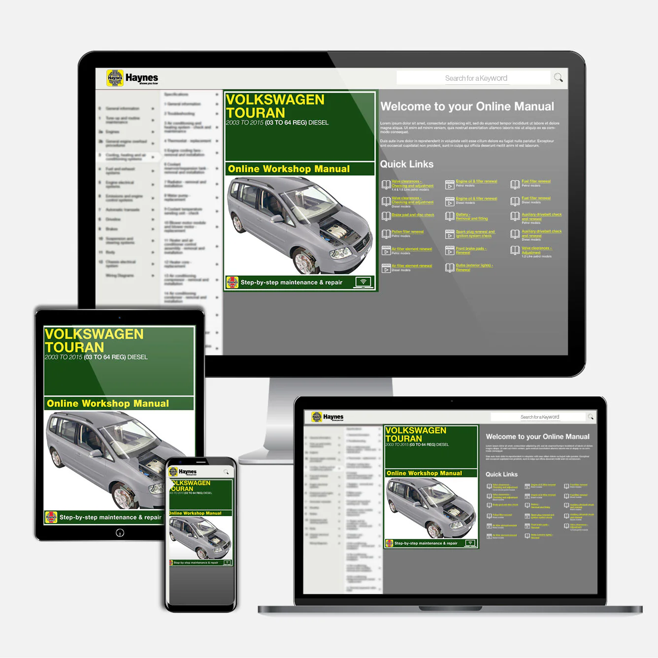 Volkswagen Touran Diesel (2003-2015) 03 to 65 Haynes Repair Manual - Image 9