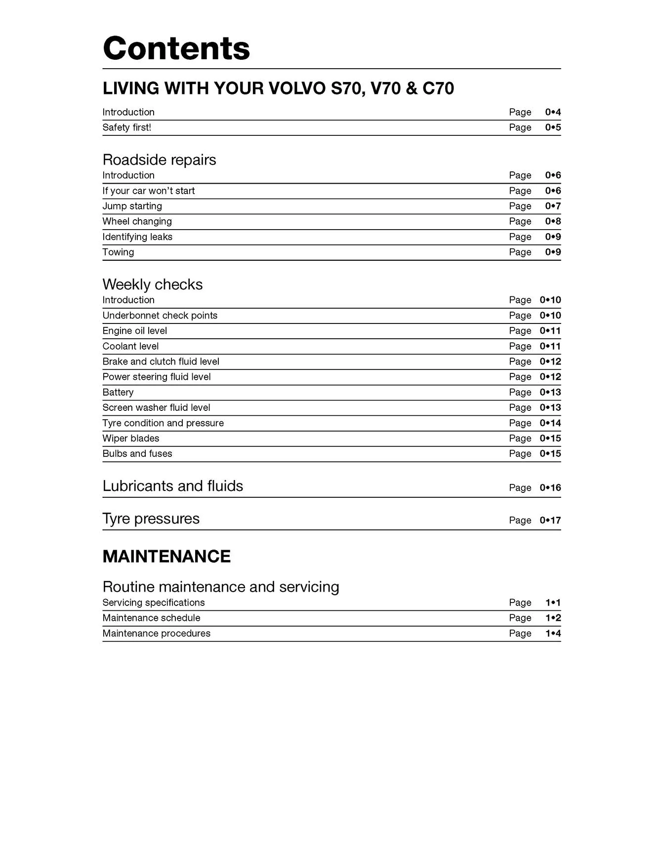 Volvo S70, V70 & C70 Petrol (1996-1999) Haynes Repair Manual - Image 4