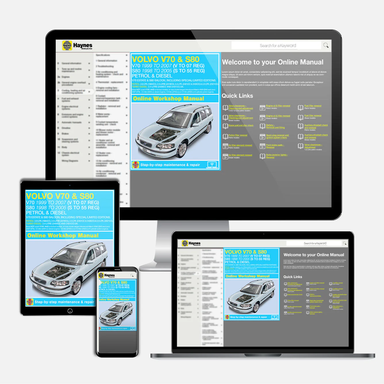 Volvo V70 / S80 Petrol & Diesel (1998-2007) Haynes Repair Manual - Image 9