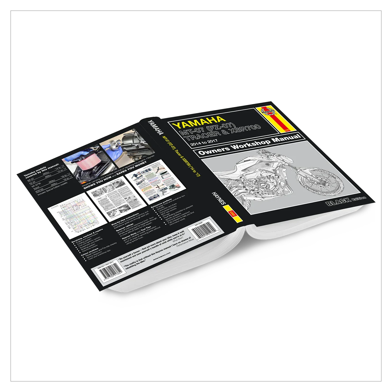 Yamaha MT-07, Tracer & XSR700 (2014-2017) Haynes Repair Manual - Premium Hardback Edition - Image 2