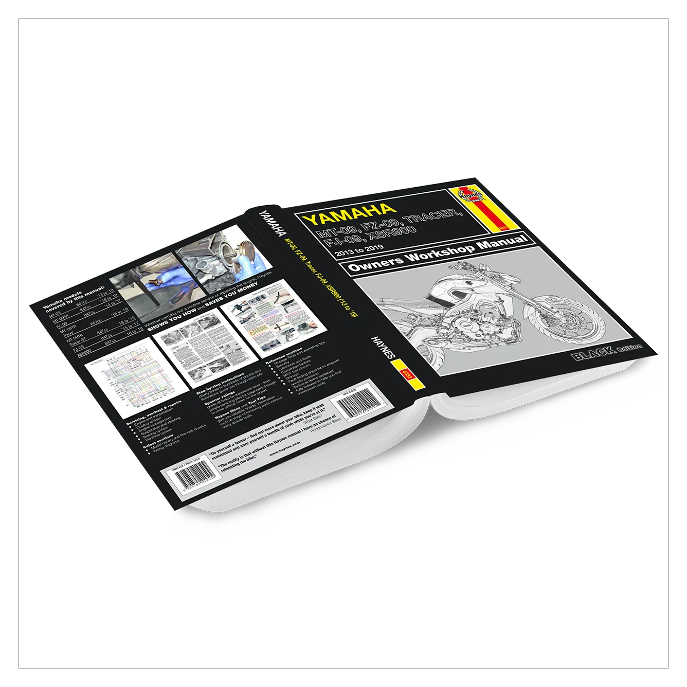 Yamaha MT-09, FZ-09, Tracer FJ-09 & XSR900 (2013-2019) Haynes Repair Manual - Premium Hardback Edition - Image 2
