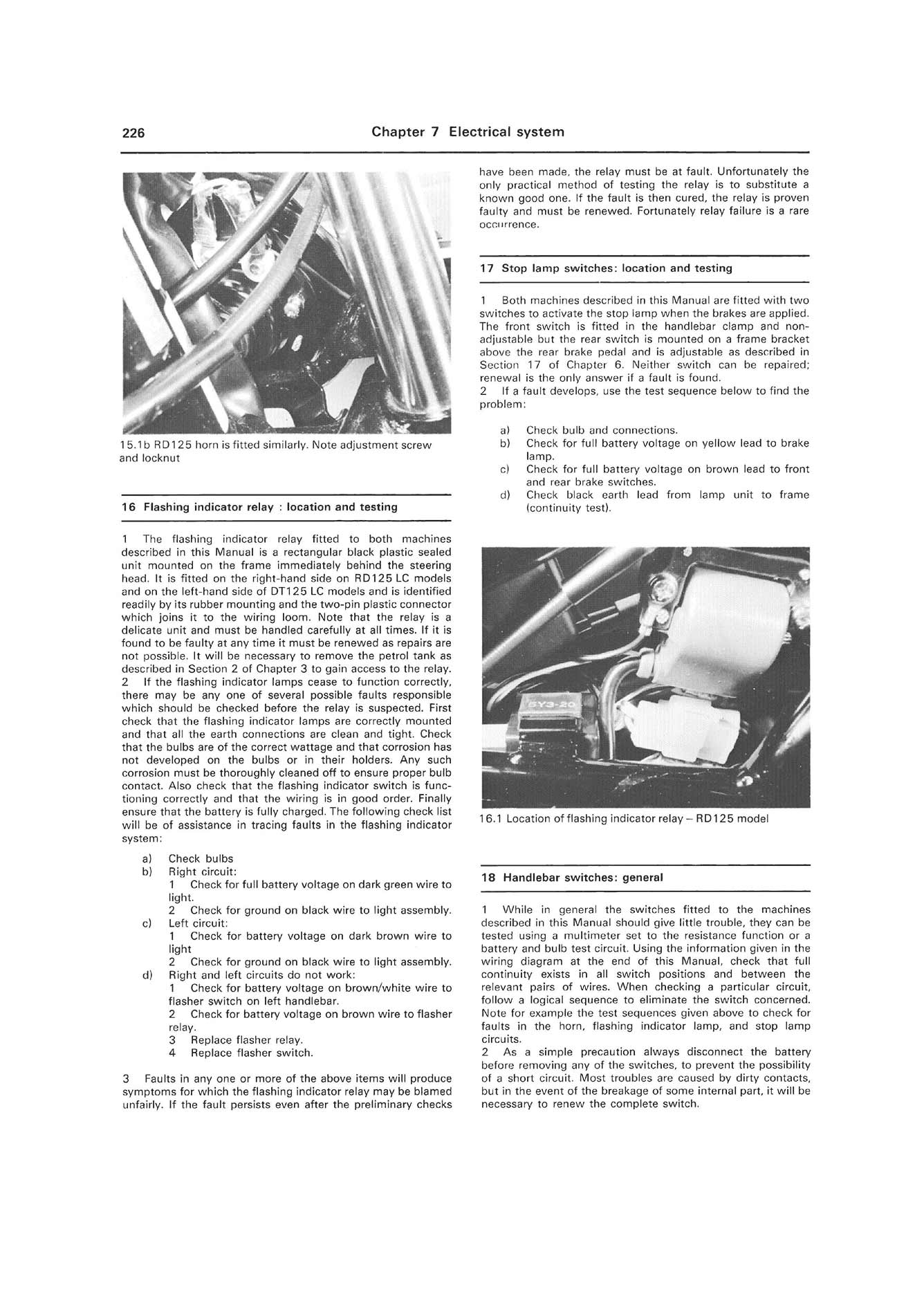 Yamaha RD & DT125LC (1982-1987) Haynes Repair Manual - Image 6