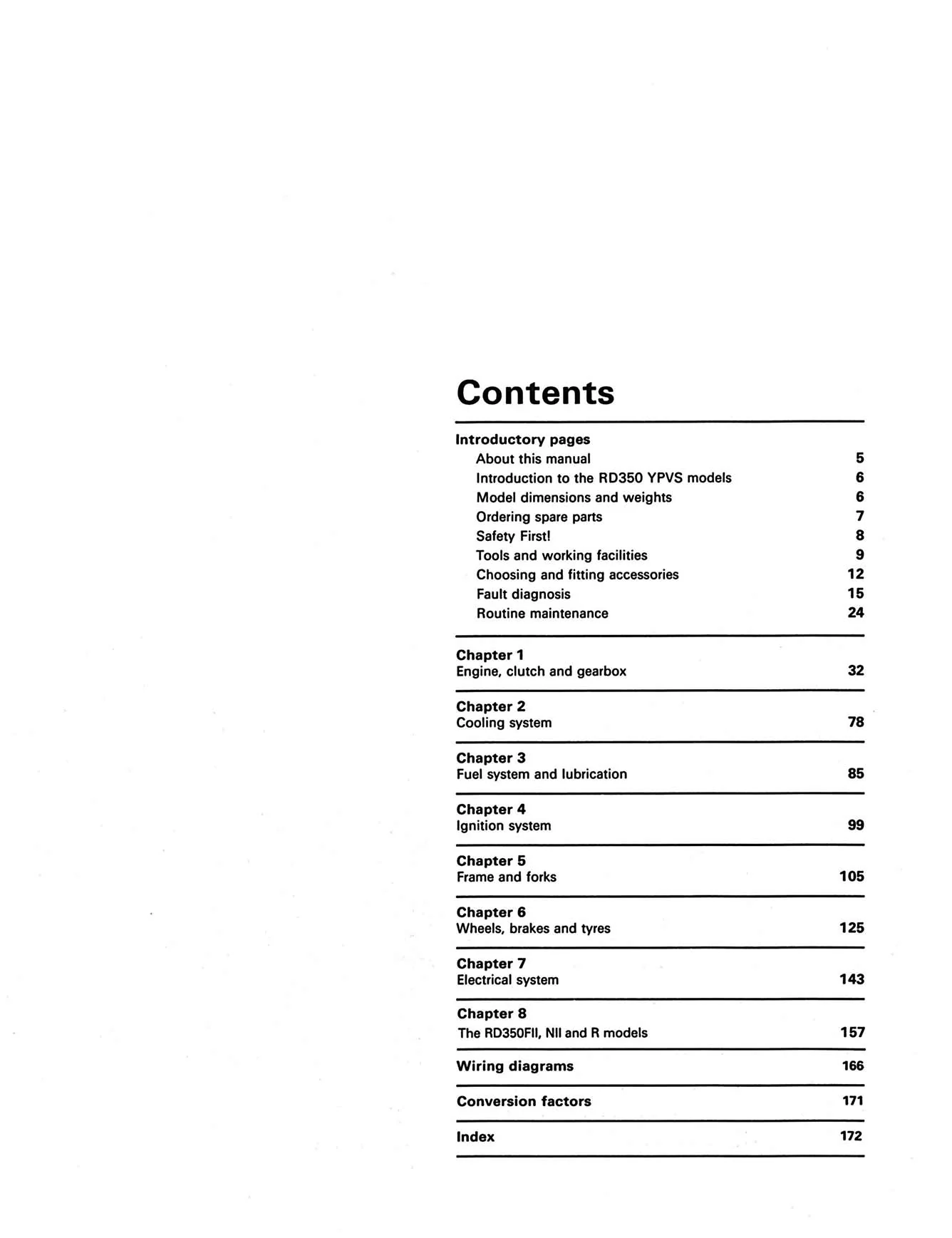 Yamaha RD350 YPVS Twins (1983-1995) Haynes Repair Manual - Image 3