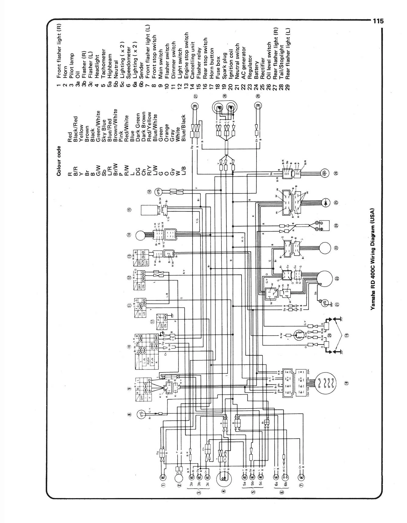 Yamaha RD400 Twin (1975-1979) Haynes Repair Manual - Image 7