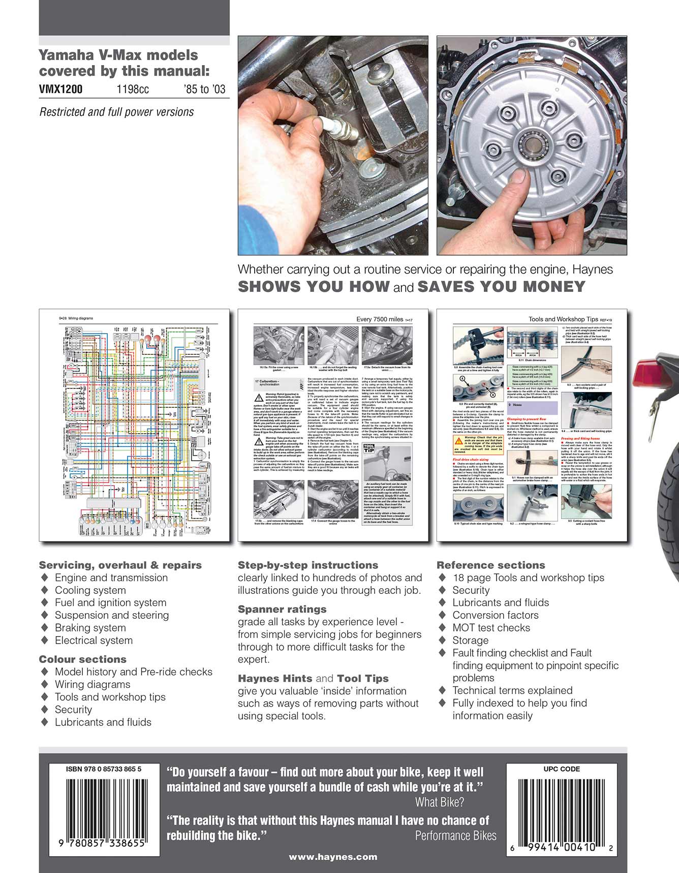 Yamaha V-Max (1985-2003) Haynes Repair Manual - Image 2