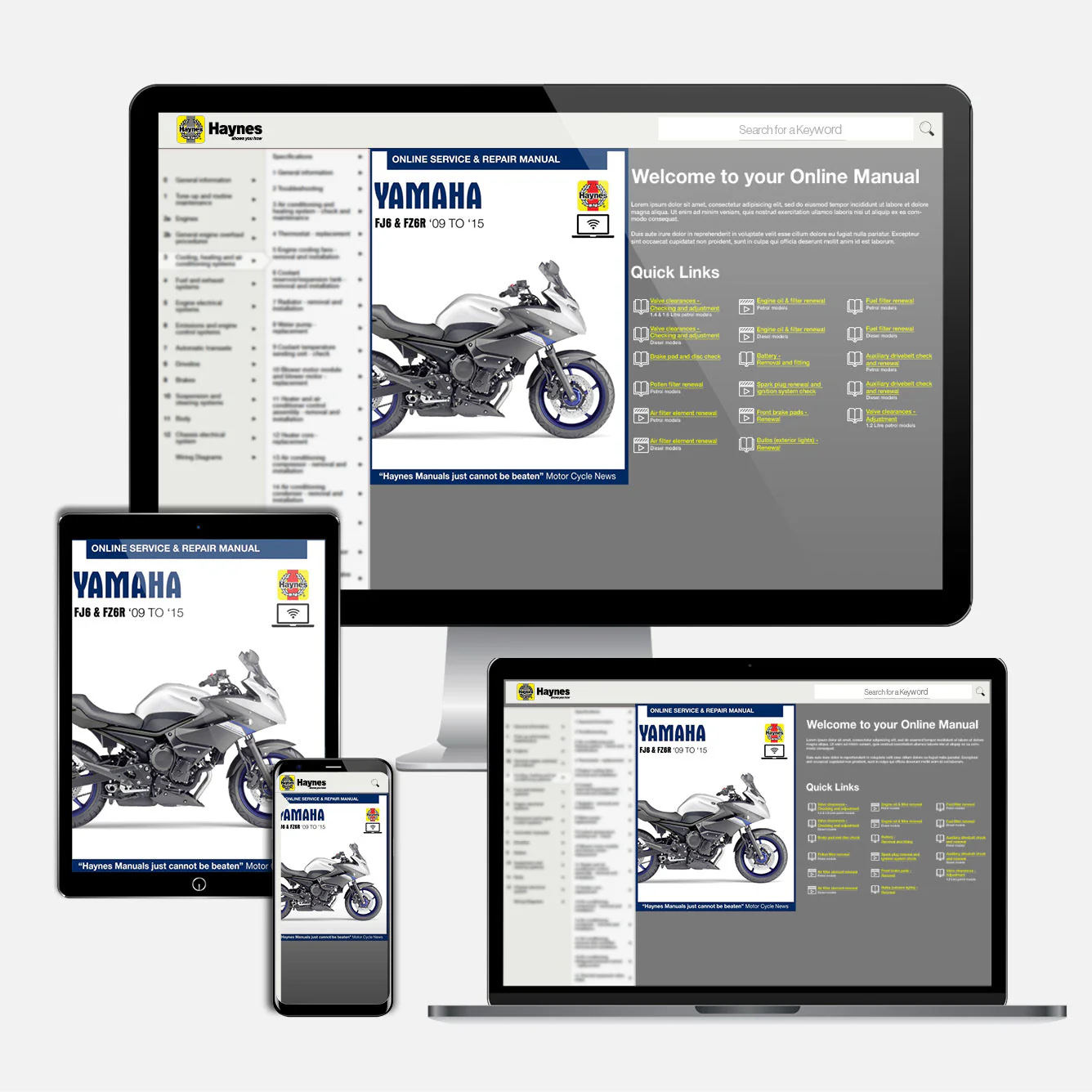 Yamaha XJ6 & FZ6R (2009-2015) Haynes Repair Manual - Image 9