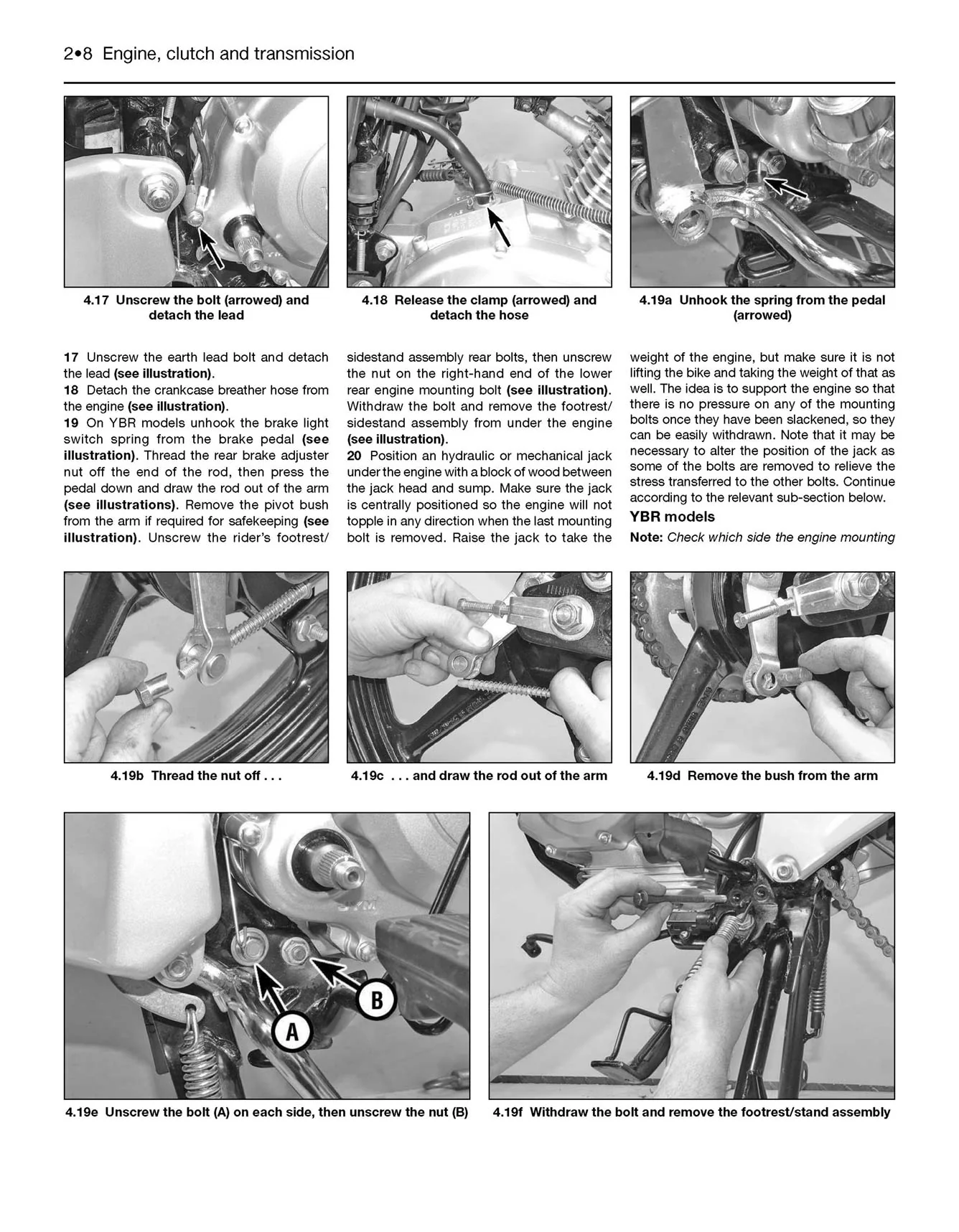 Yamaha YBR125 (2005-2016) & XT125R/X (2005-2009) Haynes Repair Manual - Image 6